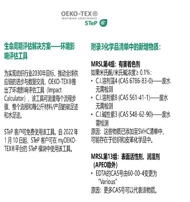 可持续纺织产品认证STeP by OEKO-TEX&reg;