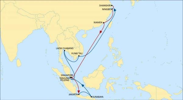 中海航运亚洲区内航路大调整！