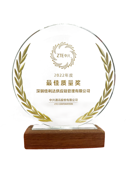 丽江008PG国际物流荣获中兴2022年度最佳质量奖