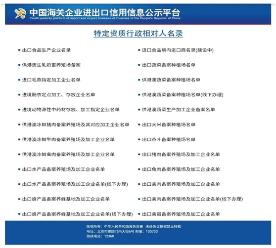 进口食品进出口商登记查问地址扭转